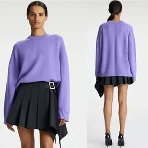 A.L.C. Ayden Purple Wool Cashmere Sweater Size S